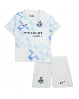 Billige Fotballdrakt Inter Milan Replika Bortedraktsett Barn 2025-26 Kortermet (med bukser)